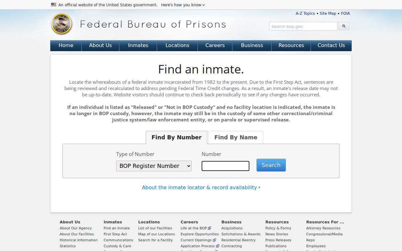 Federal custody source used with Richland County court case records