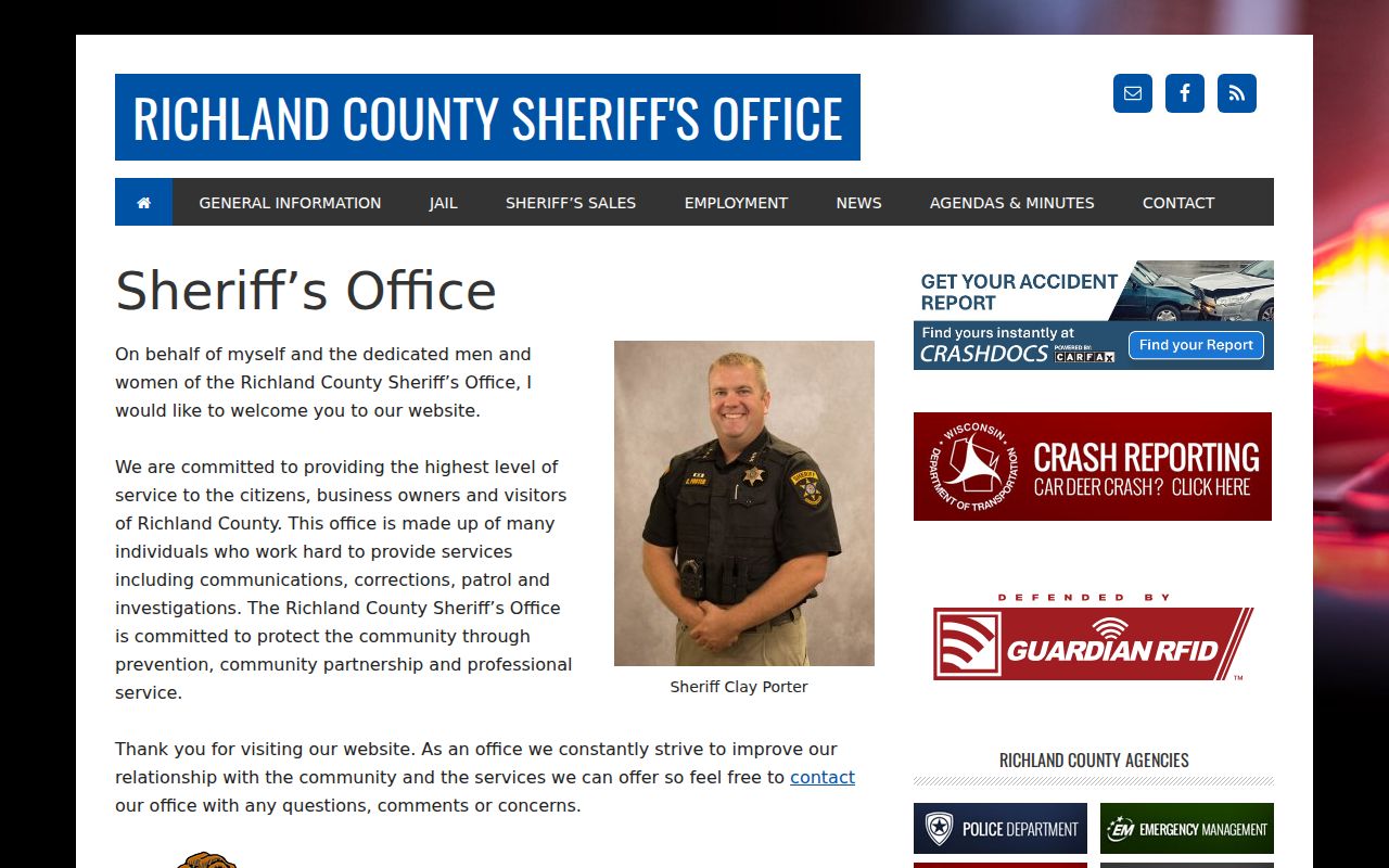 Richland County Sheriff channel for Viola criminal records